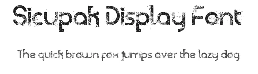 Sicupak Display Font by Jarnawi Saja — Sans Serif Font