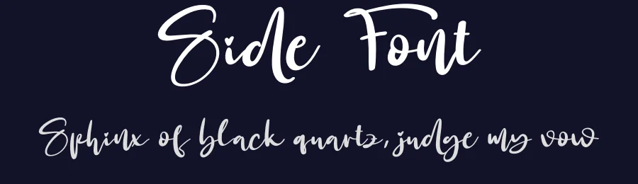 Side Font by creativeletter — Script Handwritten Font — thumbnail 2