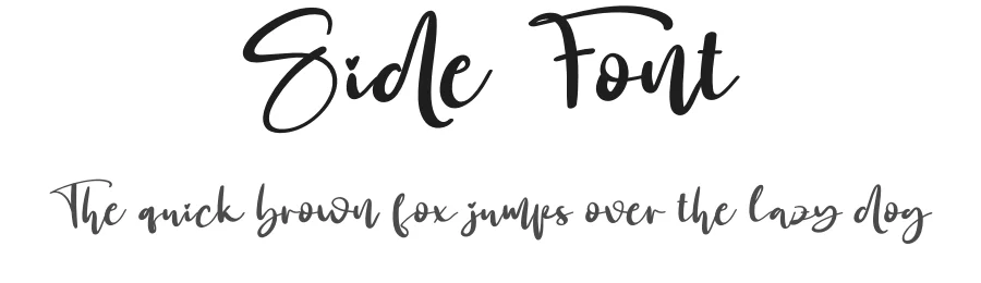 Side Font by creativeletter — Script Handwritten Font