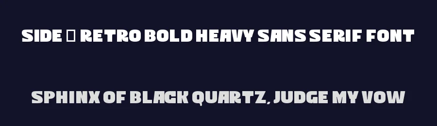 Side – Retro Bold Heavy Sans Serif Font by Almairatype — Display Font — thumbnail 2