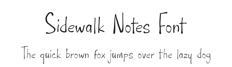 Sidewalk Notes Font by Timur type — Script Handwritten Font