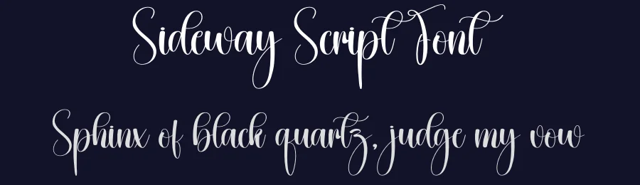 Sideway Script Font by creativeletter — Script Handwritten Font — thumbnail 2