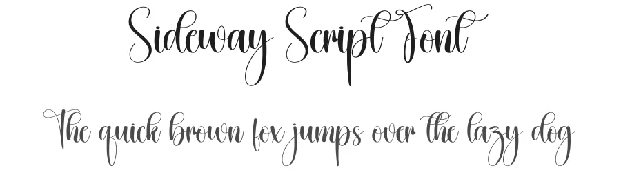 Sideway Script Font by creativeletter — Script Handwritten Font