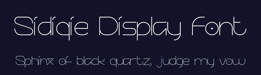 Sidiqie Display Font by Chococreator — Sans Serif Font — thumbnail 2