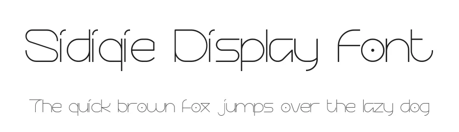 Sidiqie Display Font by Chococreator — Sans Serif Font