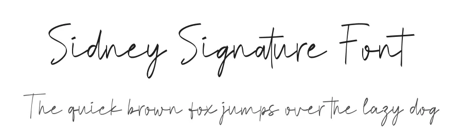 Sidney Signature Font by Funtype — Serif Font
