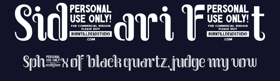 Sidosari Font by burntilldead — Decorative Font — thumbnail 2
