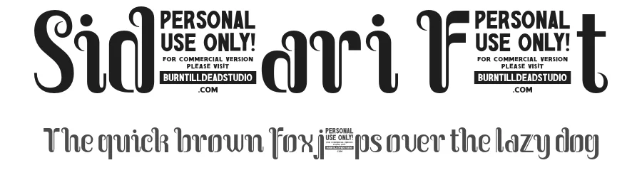Sidosari Font by burntilldead — Decorative Font