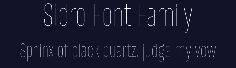 Sidro Font Family by Tour De Force — Sans Serif Font — thumbnail 2