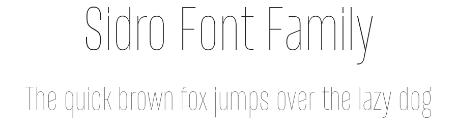 Sidro Font Family by Tour De Force β Sans Serif Font
