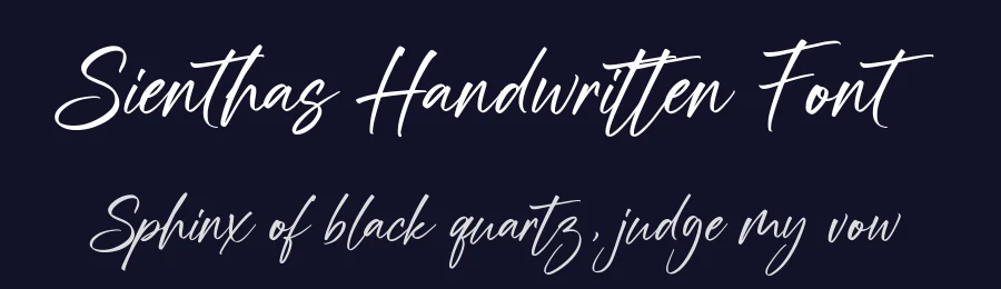 Sienthas Handwritten Font by [email protected] — Script Handwritten Font — thumbnail 2