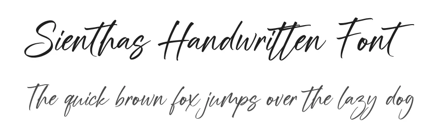 Sienthas Handwritten Font by [email protected] — Script Handwritten Font