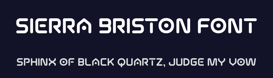 Sierra Briston Font by grezlinestudio — Display Font — thumbnail 2