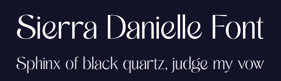 Sierra Danielle Font by grezlinestudio — Display Font — thumbnail 2
