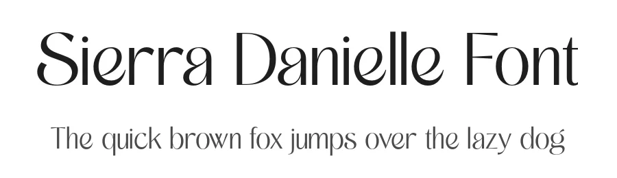 Sierra Danielle Font by grezlinestudio β Display Font
