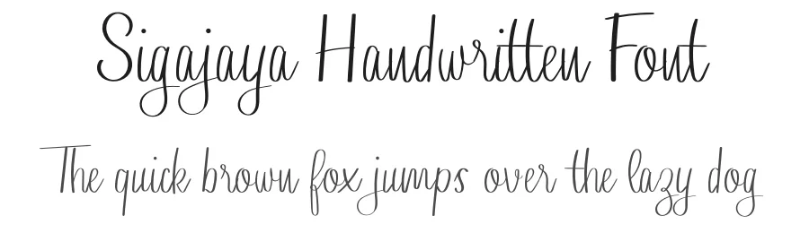 Sigajaya Handwritten Font by planetz studio — Script Handwritten Font