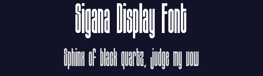 Sigana Display Font by nénjo. — Display Font — thumbnail 2