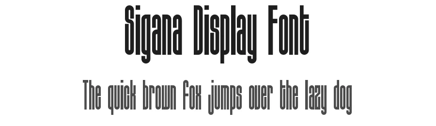 Sigana Display Font by nénjo. — Display Font
