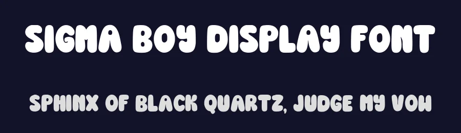 Sigma Boy Display Font by Dantype — Display Font — thumbnail 2