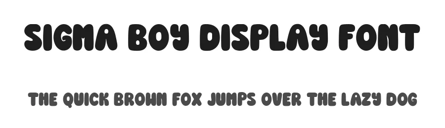 Sigma Boy Display Font by Dantype — Display Font