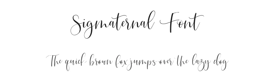 Sigmaternal Font by metafontsy — Script Handwritten Font
