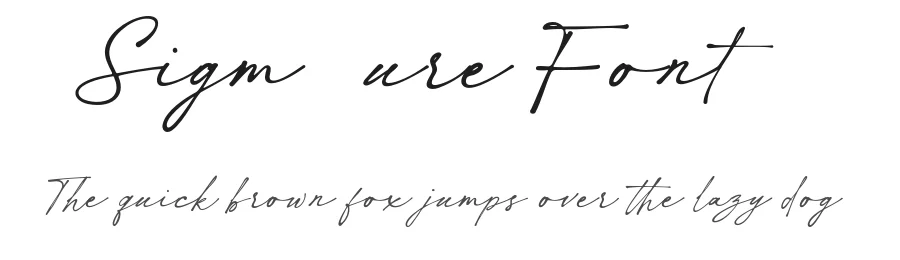 Sigmature Font by bodig — Script Handwritten Font