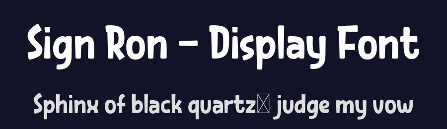 Sign Ron – Display Font by productype — Display Font — thumbnail 2