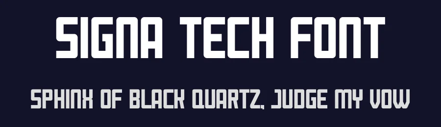 Signa Tech Font by MaikoHatta — Sans Serif Font — thumbnail 2