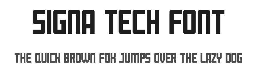 Signa Tech Font by MaikoHatta — Sans Serif Font