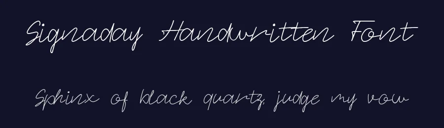 Signaday Handwritten Font by Allouse.Studio — Script Handwritten Font — thumbnail 2