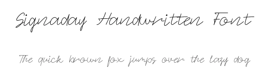 Signaday Handwritten Font by Allouse.Studio — Script Handwritten Font