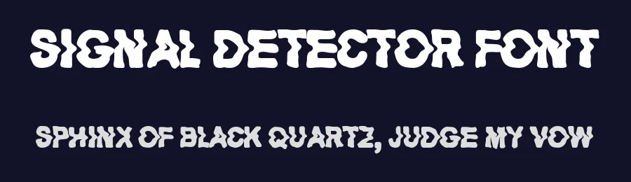 Signal Detector Font by CconceptLabLLC — Display Font — thumbnail 2