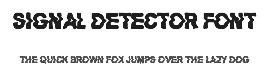 Signal Detector Font by CconceptLabLLC β Display Font