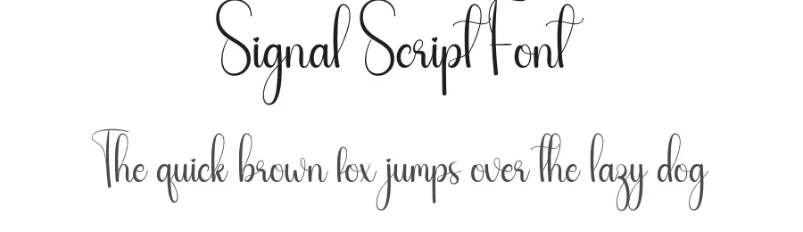 Signal Script Font by andikastudio — Script Handwritten Font