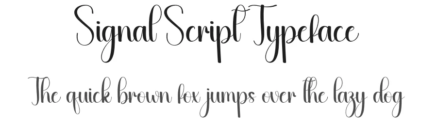 Signal Script Typeface by andikastudio — Script Handwritten Font