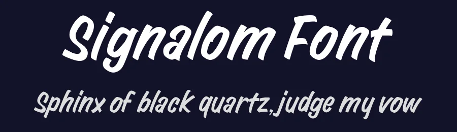 Signalom Font by AZSType — Script Handwritten Font — thumbnail 2