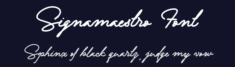 Signamaestro Font by Almarkha Type — Script Handwritten Font — thumbnail 2