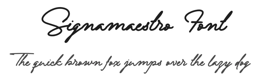 Signamaestro Font by Almarkha Type — Script Handwritten Font