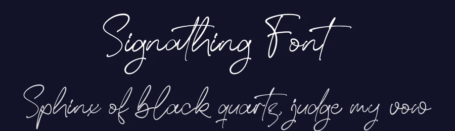 Signathing Font by letterfabric — Script Handwritten Font — thumbnail 2