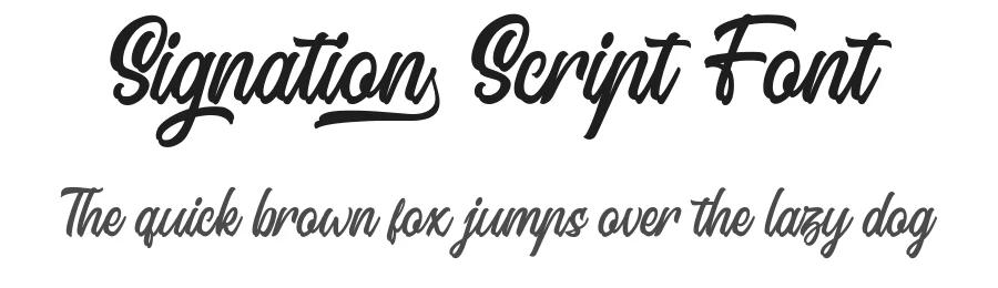 Signation Script Font by Garisman Std — Script Handwritten Font