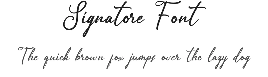 Signatore Font by Dipati Creator — Script Handwritten Font