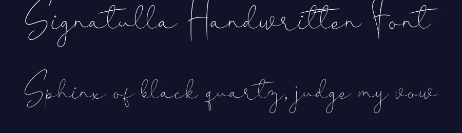 Signatulla Handwritten Font by andikastudio — Script Handwritten Font — thumbnail 2
