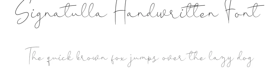Signatulla Handwritten Font by andikastudio — Script Handwritten Font