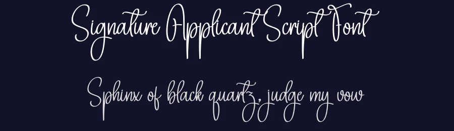 Signature Applicant Script Font by creativeletter — Script Handwritten Font — thumbnail 2