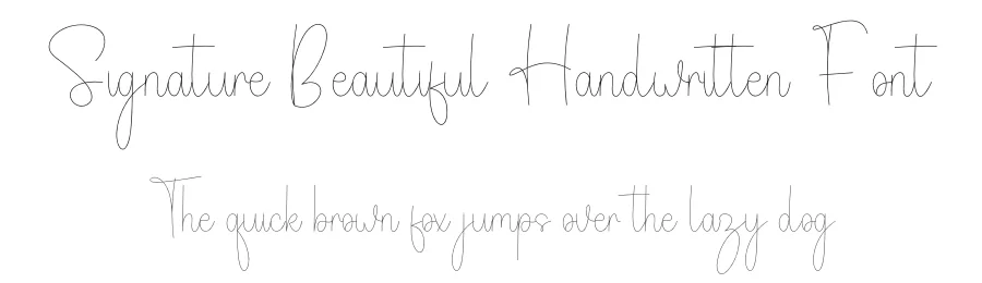 Signature Beautiful Handwritten Font by freshtypeink — Decorative Font