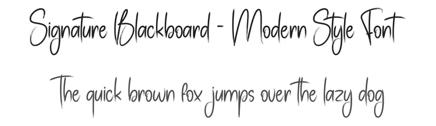 Signature Blackboard – Modern Style Font by creativeletter — Script Handwritten Font