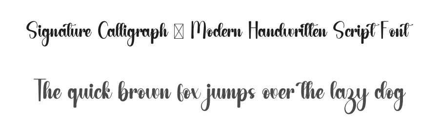 Signature Calligraph – Modern Handwritten Script Font by freshtypeink — Script Handwritten Font