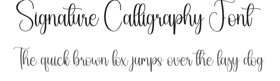 Signature Calligraphy Font by creativeletter — Script Handwritten Font