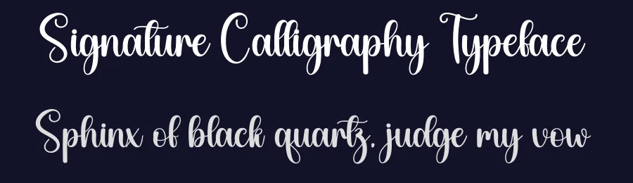 Signature Calligraphy Typeface by creativeletter — Script Handwritten Font — thumbnail 2
