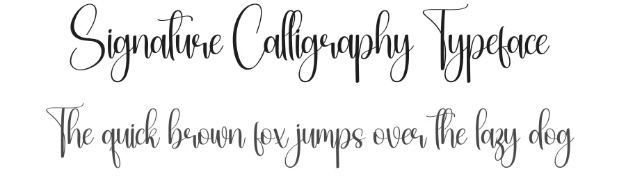 Signature Calligraphy Typeface by andikastudio — Script Handwritten Font